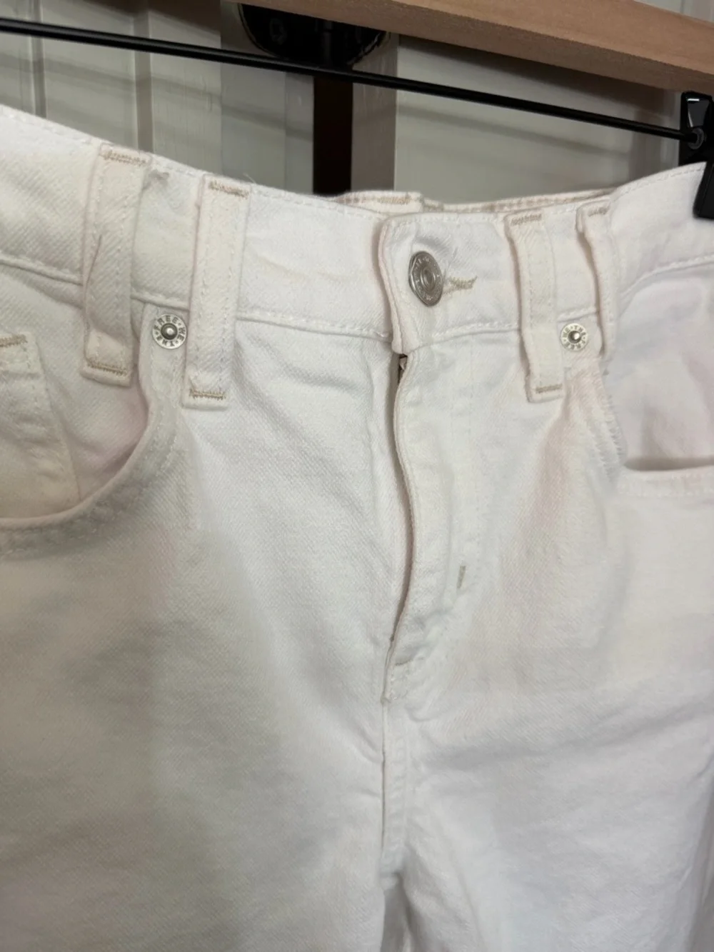 We The Free Risk Taker Mid-Rise Jeans in White - Picture 6 of 9